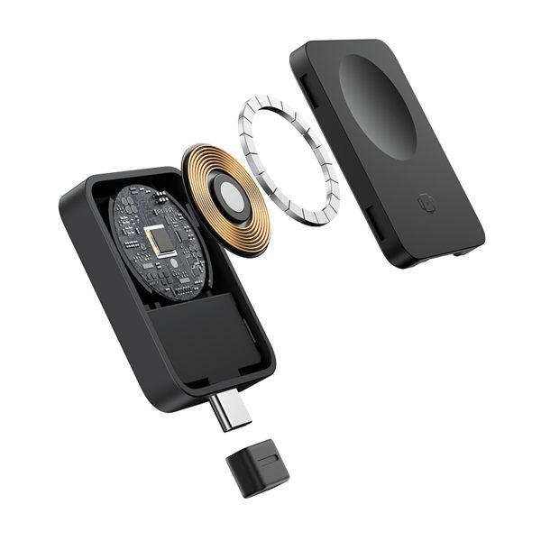 Magnētiskais induktīvais lādētājs Apple Watch MagPro 2.5W - melns