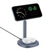 2in1 Orbit 2 Pro MagSafe Qi2 20W induktīvais lādētājs ar dzesēšanu - pelēks