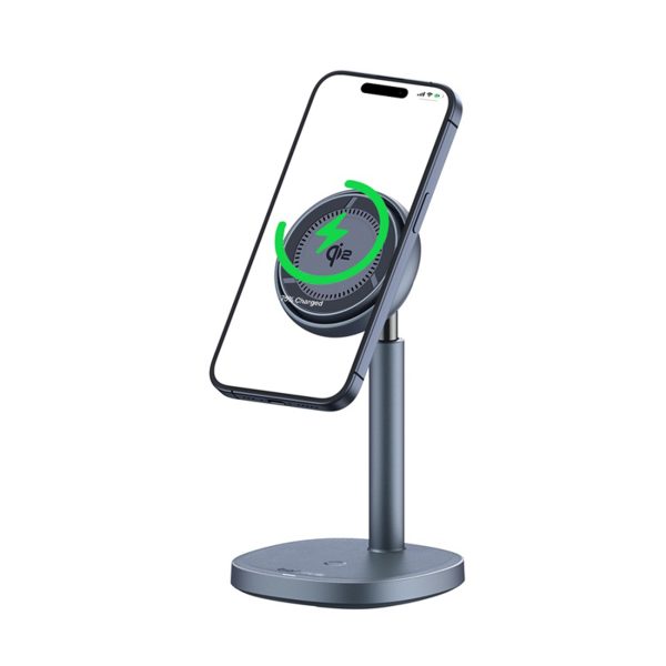 2in1 Orbit 2 Pro MagSafe Qi2 20W induktīvais lādētājs ar dzesēšanu - pelēks