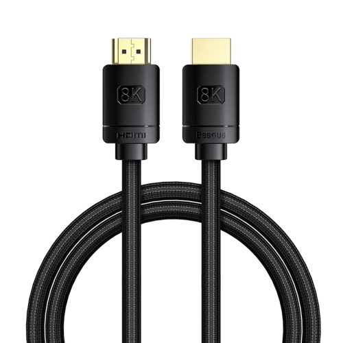 HDMI augstas izšķirtspējas sērijas 8K video kabelis 1 m - melns