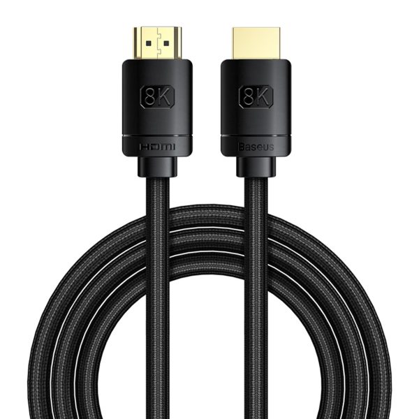 HDMI augstas izšķirtspējas sērijas 8K video kabelis 2 m - melns