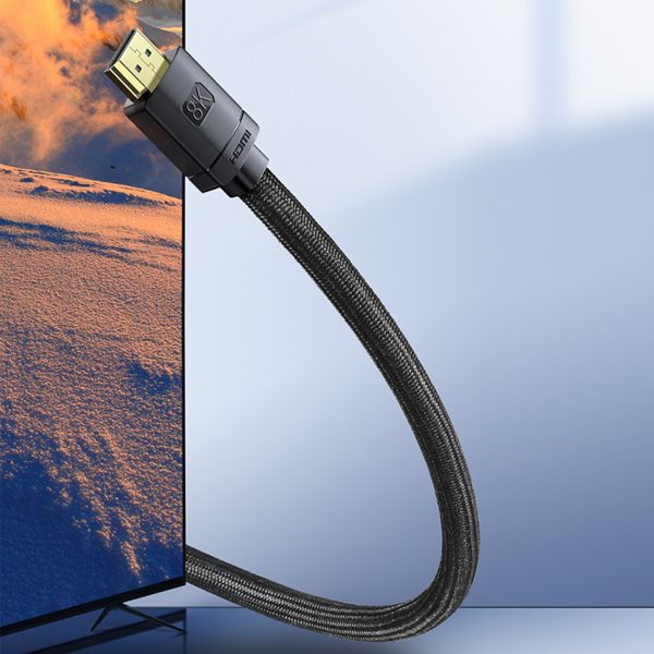 HDMI augstas izšķirtspējas sērijas 8K video kabelis 2 m - melns