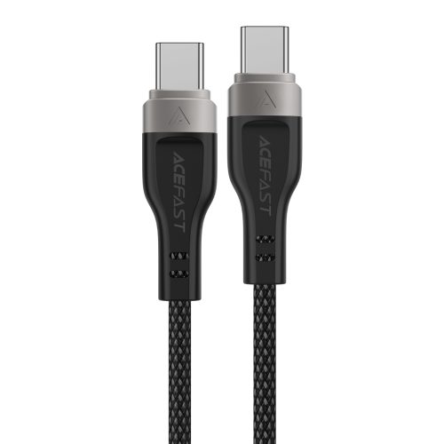 USB-C 480Mb/s 100W kabelis ar magnētisku organizatoru 1,2 m - melns