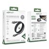 USB-C 480Mb/s 100W kabelis ar magnētisku organizatoru 1,2 m - melns