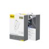20 W USB-A USB-C sienas lādētājs ar 1 m USB-C kabeli - balts