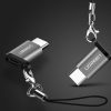 Micro USB uz USB-C adapteris — melns