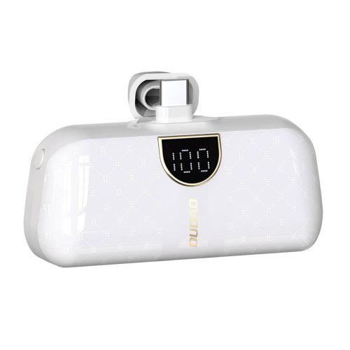 Powerbank mini 5000mAh mini 2x USB-C - balts