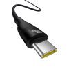Flash 2 USB-A - USB-C 100W 1m izturīgs kabelis - melns