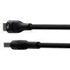 Flash 2 USB-A - USB-C 100W 1m izturīgs kabelis - melns