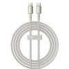 Volframa zelta USB-C 100W 2m kabelis - zelts