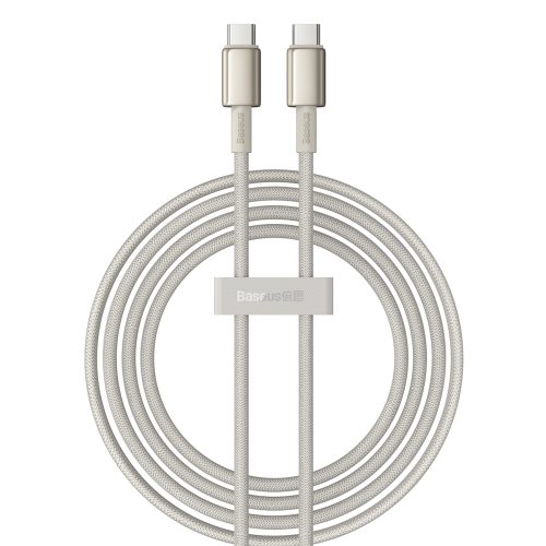 Volframa zelta USB-C 100W 2m kabelis - zelts