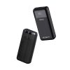 Powerbank 20000mAh ar iebūvētiem kabeļiem iPhone Lightning USB-C USB-A 22.5W PD - melns