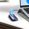 M.2 NVMe 10Gbps diska slota korpuss + USB-C - USB-A / USB-C - USB-C kabelis - melns