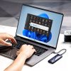 M.2 NVMe 10Gbps diska slota korpuss + USB-C - USB-A / USB-C - USB-C kabelis - melns