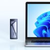 M.2 NVMe 10Gbps diska slota korpuss + USB-C - USB-A / USB-C - USB-C kabelis - melns