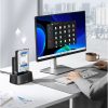 Dokstacija SATA 2.5'' 3.5'' SSD HHD diskdziņiem ar USB 3.0 ES barošanas bloku - melna