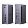 13in1 Thunderbolt 4 dokstacija / USB-A / DP / RJ45 / SD TF lasītājs / USB-C / Mini ligzda