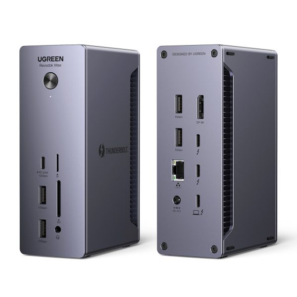 13in1 Thunderbolt 4 dokstacija / USB-A / DP / RJ45 / SD TF lasītājs / USB-C / Mini ligzda