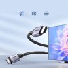 Mini HDMI kabelis - HDMI 2.1 8K 1m - pelēks