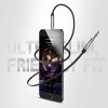Kabeļa audio AUX mini ligzda 3.5mm 3m - melns