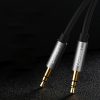 Kabeļa audio AUX mini ligzda 3.5mm 3m - melns