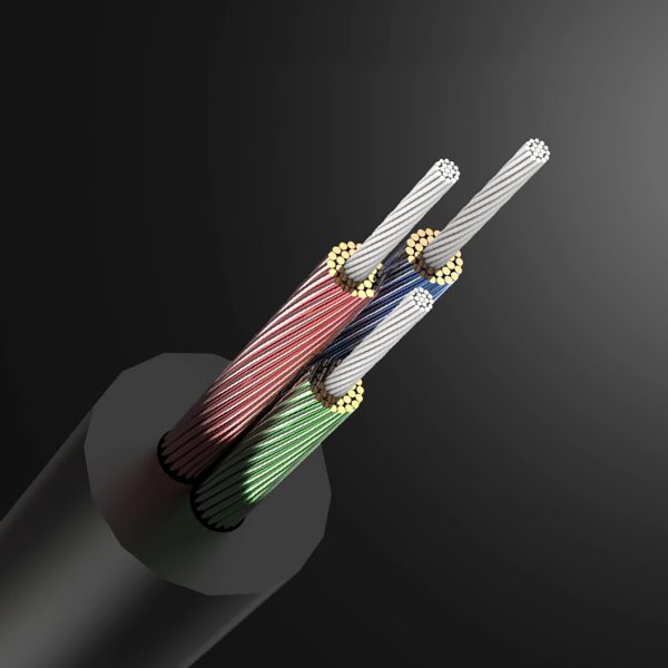 Kabeļa audio AUX mini ligzda 3.5mm 3m - melns