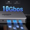 13in1 centrmezgla adapteris USB-C - USB-A / USB-C / HDMI / DisplayPort / RJ45 / SD TF / AUX / USB-C PD - pelēks