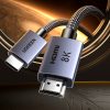 HDMI 2.1 8K sertificēts kabelis 5 m - pelēks