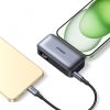 Powerbank 5000mAh integrēts USB-C (vīriešu) / USB-C (sieviešu) savienotājs - pelēks