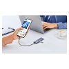 6in1 centrmezgla adapteris USB-C - HDMI / USB-A / SD TF karšu lasītājs - pelēks