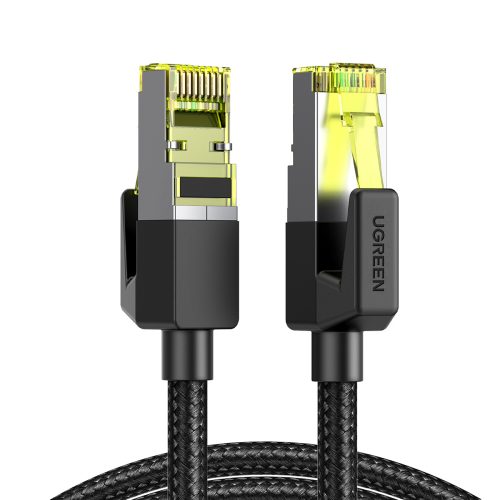 Ethernet tīkla kabelis RJ45 Cat 7 10Gbps 2m - melns