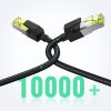 Ethernet tīkla kabelis RJ45 Cat 7 10Gbps 2m - melns