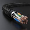 Ethernet tīkla kabelis RJ45 Cat 7 10Gbps 2m - melns