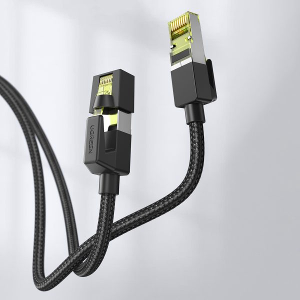 Ethernet tīkla kabelis RJ45 Cat 7 10Gbps 2m - melns