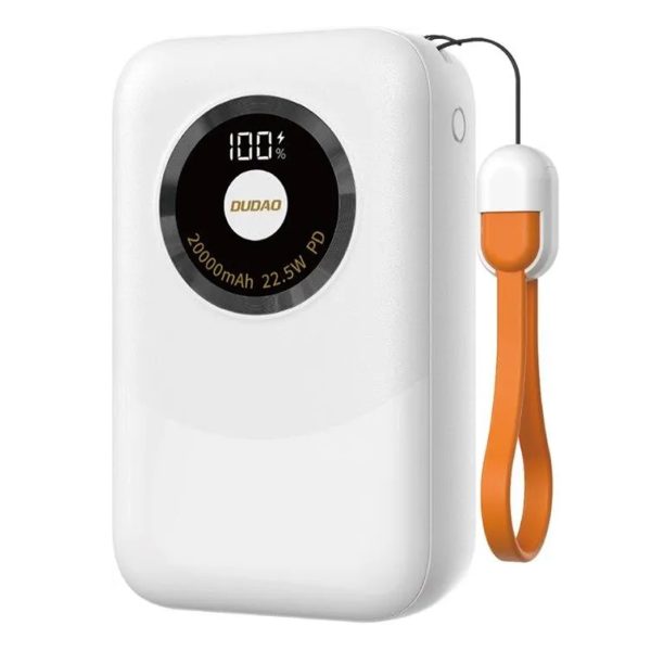 Powerbank K21 Mini 10000mAh 22.5W USB-A / USB-C - bēšs