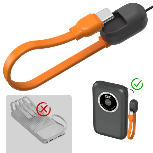 Powerbank K21 Mini 10000mAh 22.5W USB-A / USB-C - pelēks