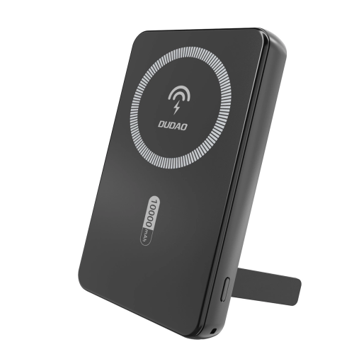 Powerbank K14S+ 10000mAh ar 20W USB-A / USB-C / MagSafe statīvu - melns