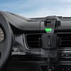 Viedtālruņa automašīnas turētājs uz paneļa - melns