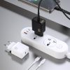PD20W GaN USB-C sienas lādētājs - melns