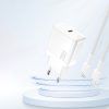 PD20W GaN USB-C sienas lādētājs - balts
