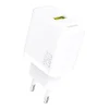 GaN 25W USB-A sienas lādētājs - balts