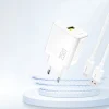 GaN 25W USB-A sienas lādētājs - balts