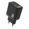 GaN 25W USB-A sienas lādētājs - melns