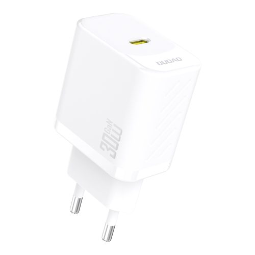 30 W PD GaN USB-C ātrās uzlādes sienas lādētājs - balts