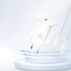 30 W PD GaN USB-C ātrās uzlādes sienas lādētājs - balts