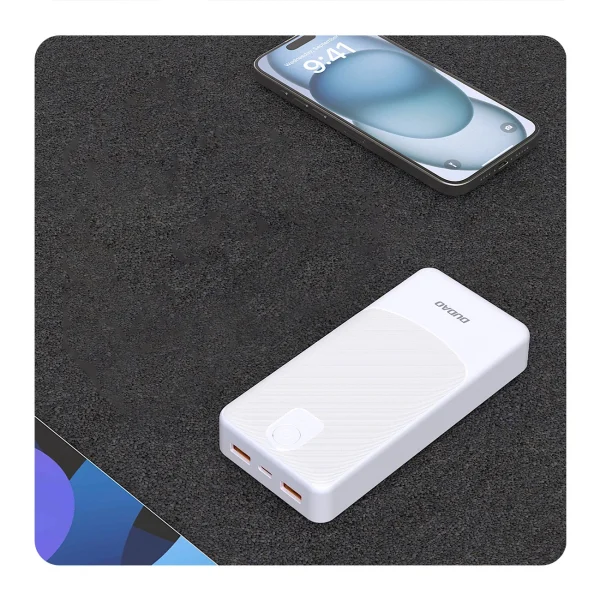 Powerbank K10Pro 20000mAh 2.4A USB-A - balts
