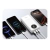 Powerbank K12Pro 20000mAh 22.5W PD USB-A USB-C - balts