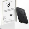 Powerbank Airpow II 10000mAh Qi2 MagSafe 22.5W ar USB-C kabeli 20V 3A 30cm - melns