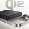 Powerbank Airpow II 10000mAh Qi2 MagSafe 22.5W ar USB-C kabeli 20V 3A 30cm - melns
