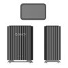 9728C3 2 disku 2,5 collu HDD/SSD/3,5 collu HDD korpuss - melns